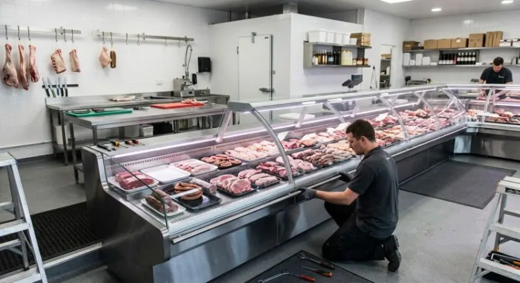 Entreprise d'agencement de boucherie : mobilier froid et installation