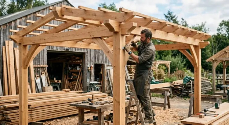 Fabricant de pergola bois sur mesure près de Saint-Étienne (Loire 42)