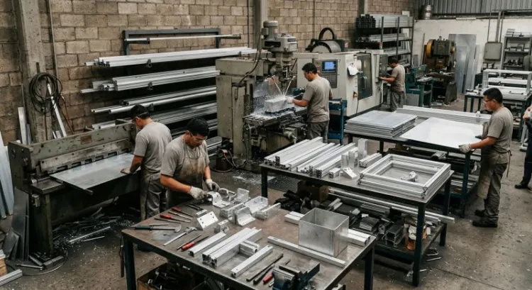 Sous-traitant pièces aluminium bâtiment : usinage, tôlerie, thermolaquage